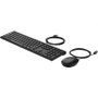 HP Combo Teclado y Ratón Desktop 320MK USB-A Negro